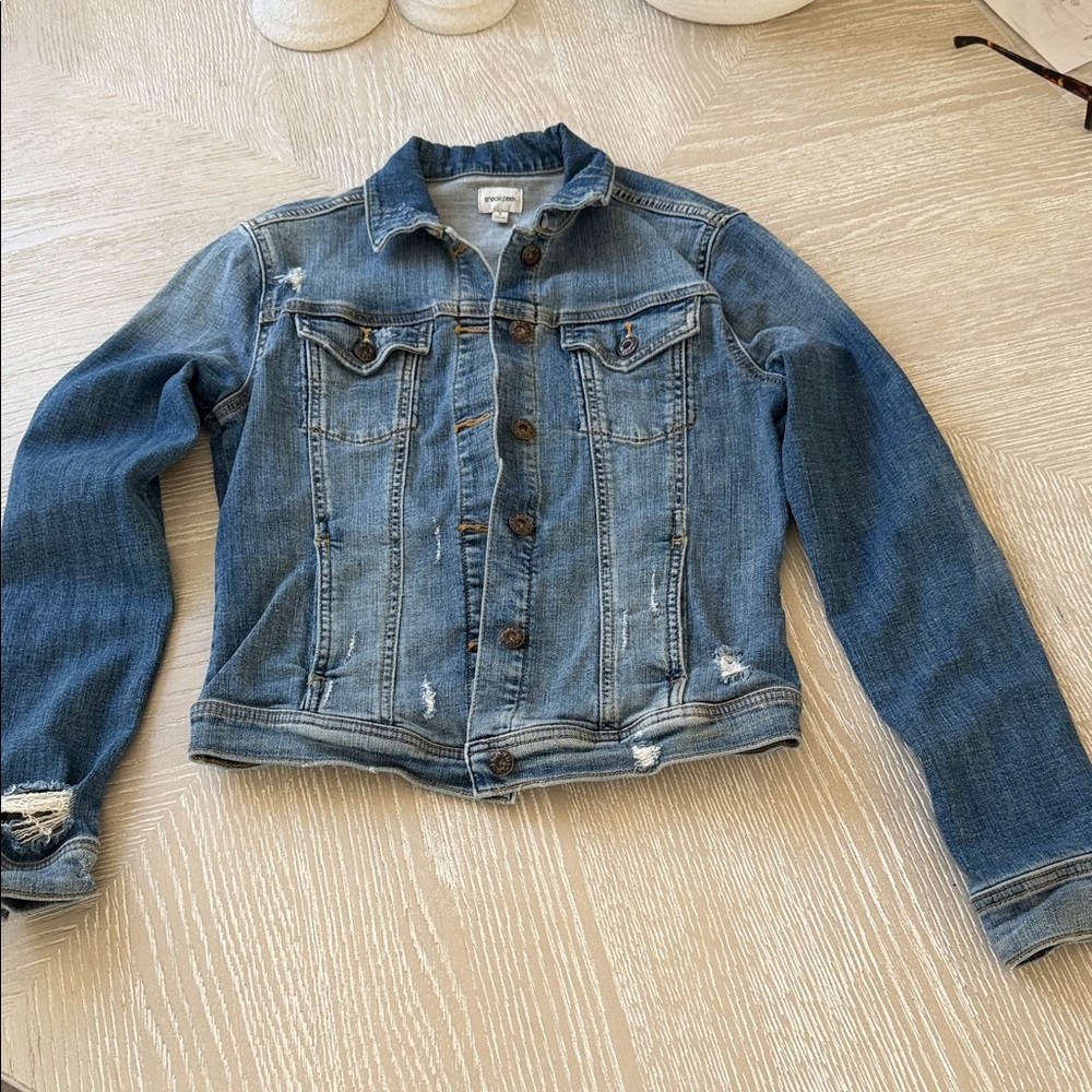 Sneak Peek Classic Blue Jean Jacket